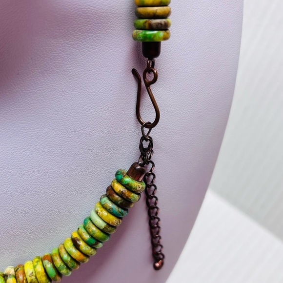 JAY KING Vintage Copper Green Turquoise Necklace - Picture 5 of 5